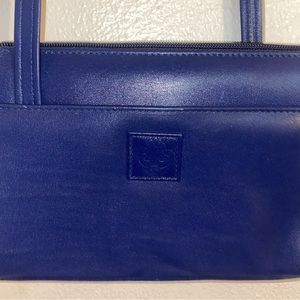 Genuine Leather Blue CrossBody Bag [Small]
